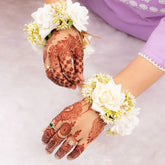 Handcrafted White Floral Hand Jewellery